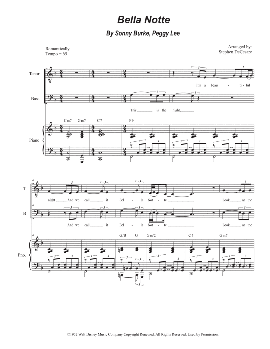 Bella Notte (arr. Stephen DeCesare)