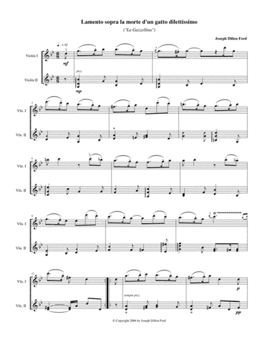 Suite for Two Violins - 5 Lamento