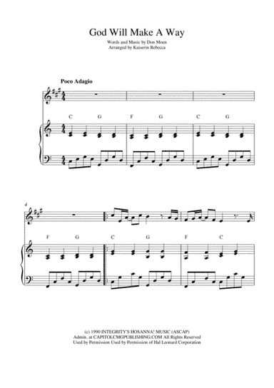 God Will Make A Way (arr. Kaiserin Rebecca)