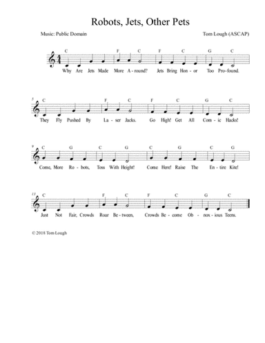 Robots, Jets, Other Pets (arr. Tom Lough)