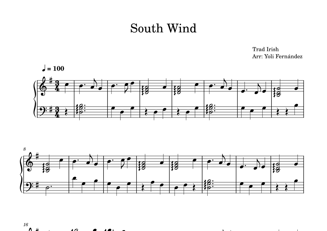 South Wind (arr. Yoli Fernández)