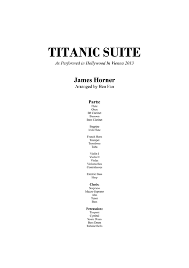 Titanic Suite (arr. Ben Fan)