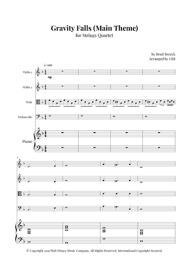 Gravity Falls (main Theme) (arr. GDJ)