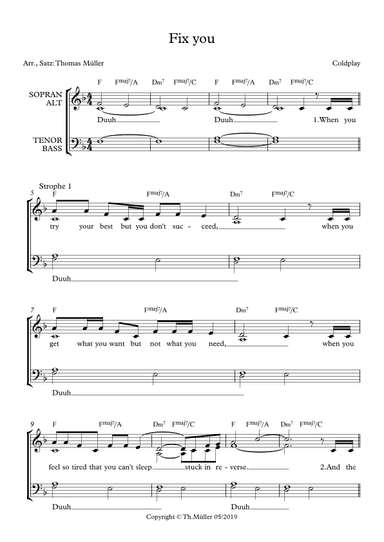 Fix You (arr. Thomas Müller)