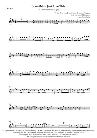 Something Just Like This (arr. Fabio Britto)