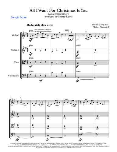 All I Want For Christmas Is You (arr. Sherry Lewis)