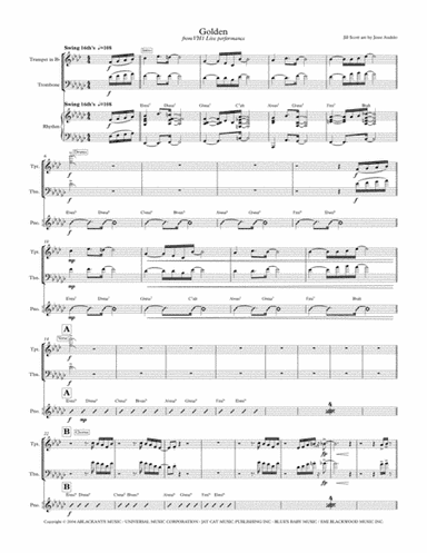 Golden (arr. Jesse Audelo)