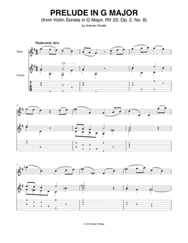 Prelude in G Major (from Violin Sonata in G Major, RV 23; Op. 2, No. 8) (arr. Mark Phillips)