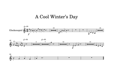 A Cool Winter’s Day-Glockenspiel Part