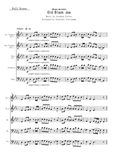 Old Black Joe (arr. Tsuyoshi Yoroiguma)