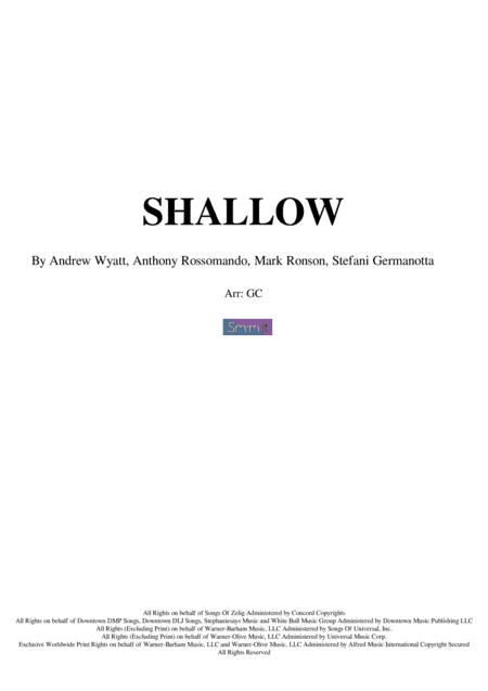 Shallow (arr. GC)