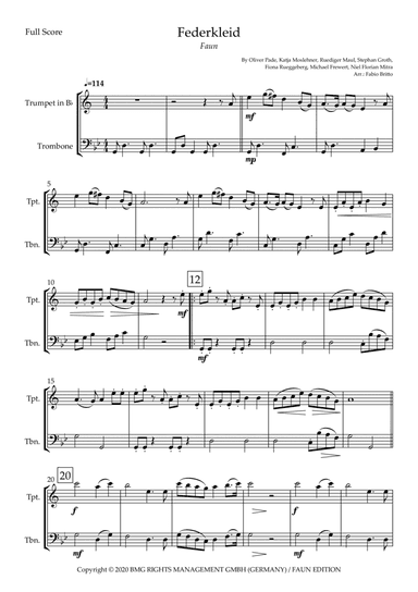 Federkleid (arr. Fabio Britto)
