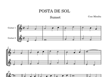 POSTA DE SOL Guit Duet