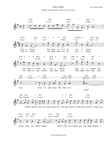 Easy Street (arr. Art Levine)