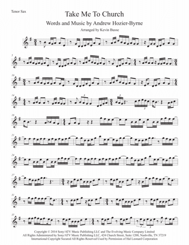 Take Me To Church (arr. Kevin Busse)