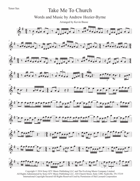 Take Me To Church (arr. Kevin Busse)