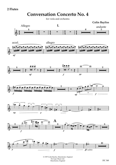 Conversation Concerto No.4  for viola and orchestra [set of parts]