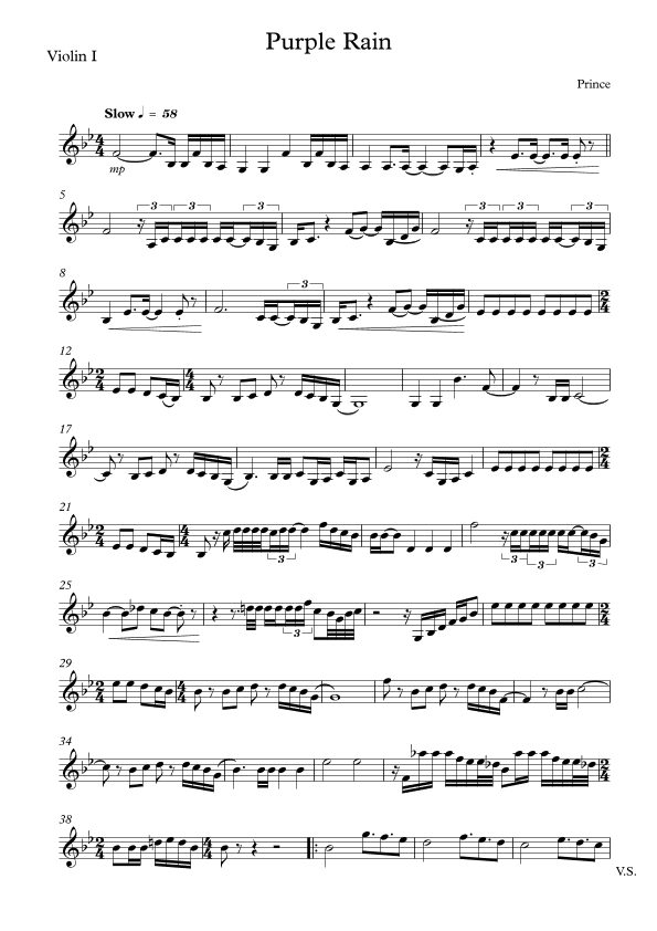 Purple Rain (arr. Jo Montgomery)