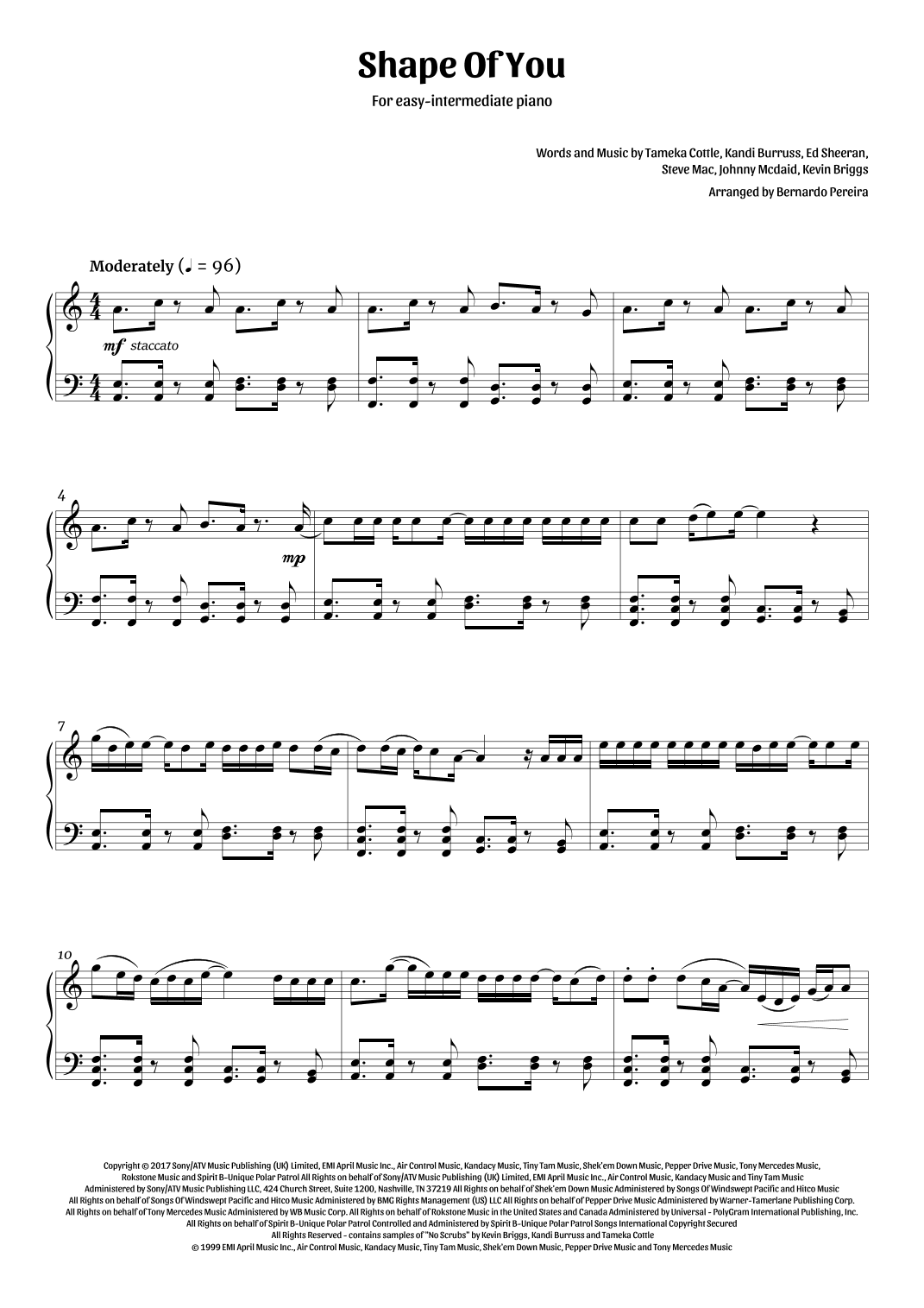 Shape Of You (arr. Bernardo Pereira)