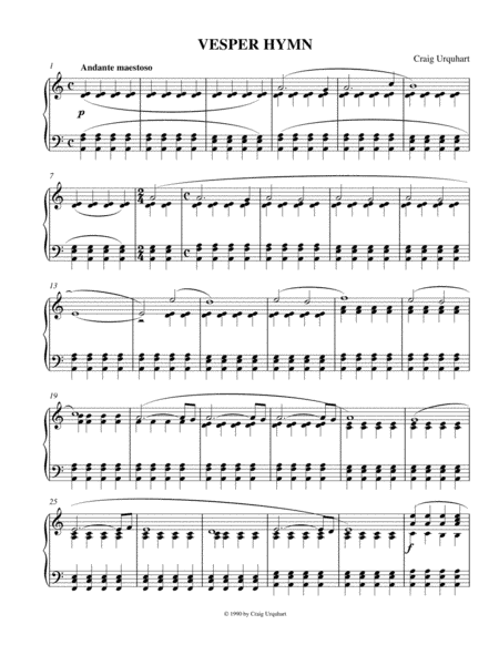 Craig Urquhart -VESPER HYMN