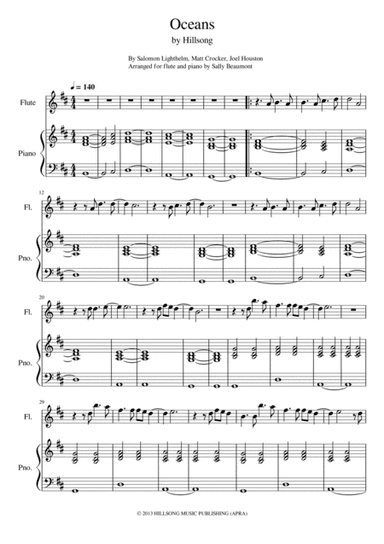 Oceans (where Feet May Fail) (arr. Sally Beaumont)