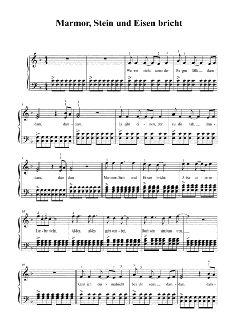 Marmor Stein Und Eisenbricht (arr. Thomas Jancso)