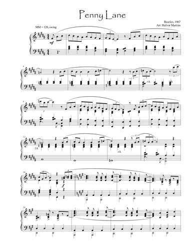 Penny Lane (arr. Piano Palt)