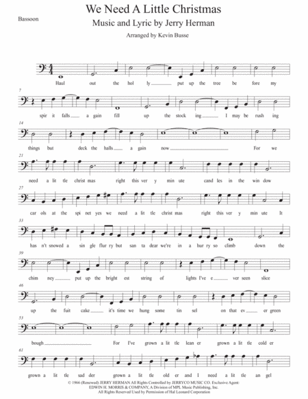 We Need A Little Christmas (arr. Kevin Busse)