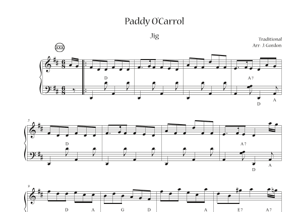 Paddy O'Carrol (arr. Julia Gordon)