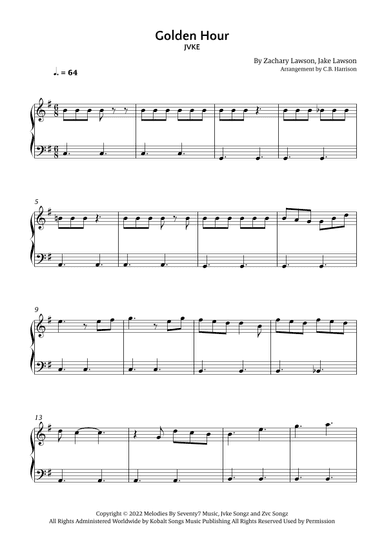 Golden Hour (arr. C. B. Harrison)