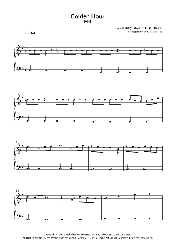 Golden Hour (arr. C. B. Harrison)