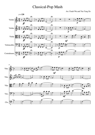 Classical-Pop Mash (Beethoven's 5th Symphony) (arr. Farah Wu, Yee Yang En)
