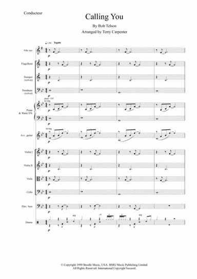 Calling You (arr. Terry Carpenter)