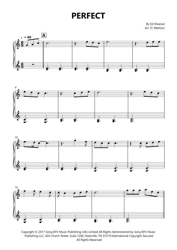 Perfect (arr. D. Wattson)