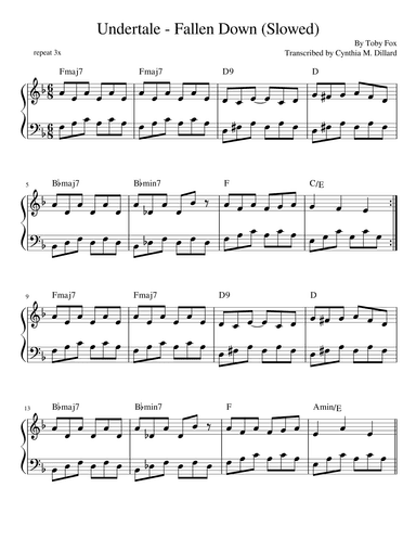 Fallen Down (arr. Cynthia M. Dillard)