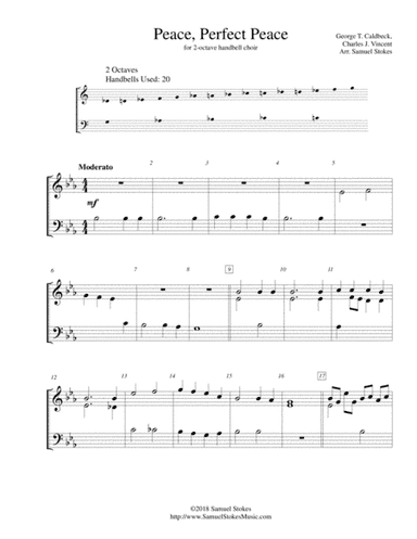 Peace, Perfect Peace - for 2-octave handbell choir (arr. Samuel Stokes)