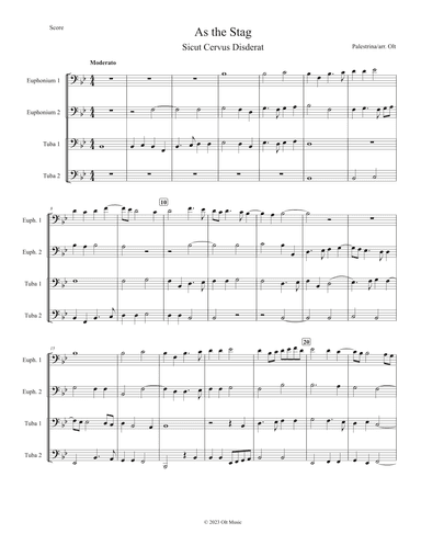 As the Stag (Sicut Cervus Disderat) (arr. Tim Olt)