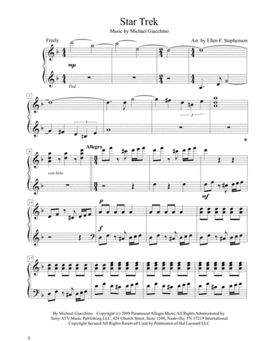 Star Trek from STAR TREK (arr. Ellen Foncannon Stephenson)