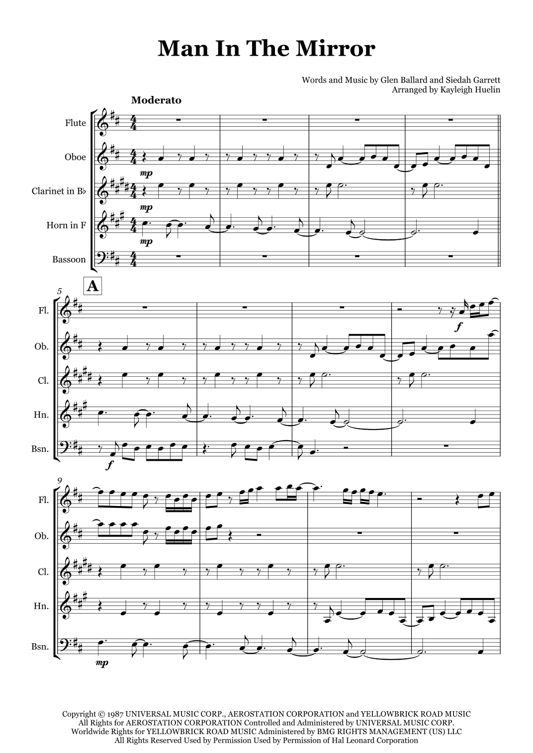 Man In The Mirror (arr. Kayleigh Huelin)