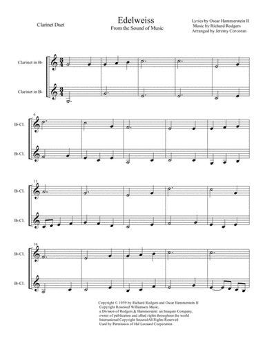 Edelweiss (arr. Jeremy Corcoran)