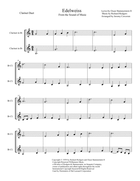 Edelweiss (arr. Jeremy Corcoran)