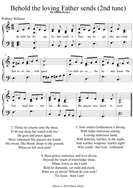 Behold, the loving Father (William Williams' The Passion)
