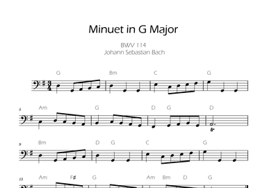 Bach Minuet in G major for Trombone (arr. Ygor Nunes)