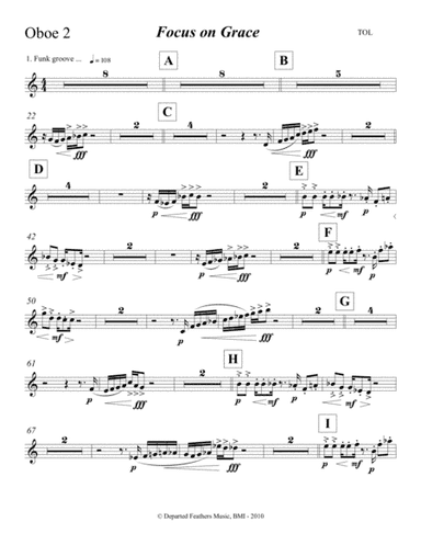 Focus on Grace ... A concerto for jazz saxophone and orchestra (2010) Oboe 2