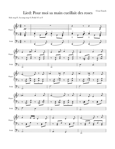 Leid (For me her hand culled the roses) (arr. Rudy Sumpter)