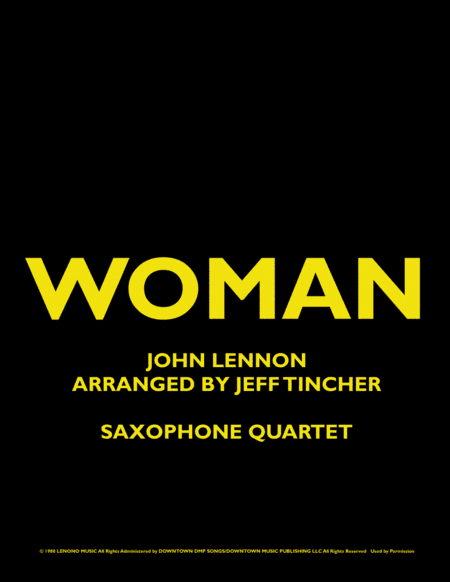 Woman (arr. Jeff Tincher)