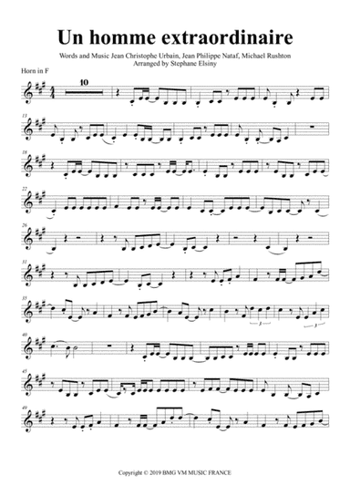 Un Homme Extraordinaire (arr. Stephane ELSINY)