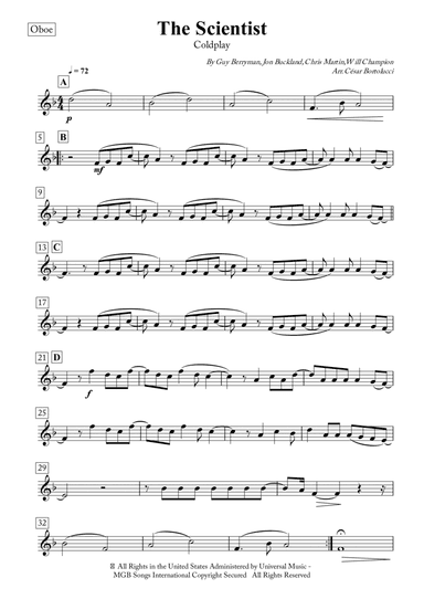 The Scientist (arr. ACT Bortolucci)