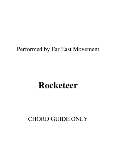 Rocketeer (arr. RWM)
