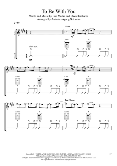 To Be With You (arr. Antonius Agung Setiawan)
